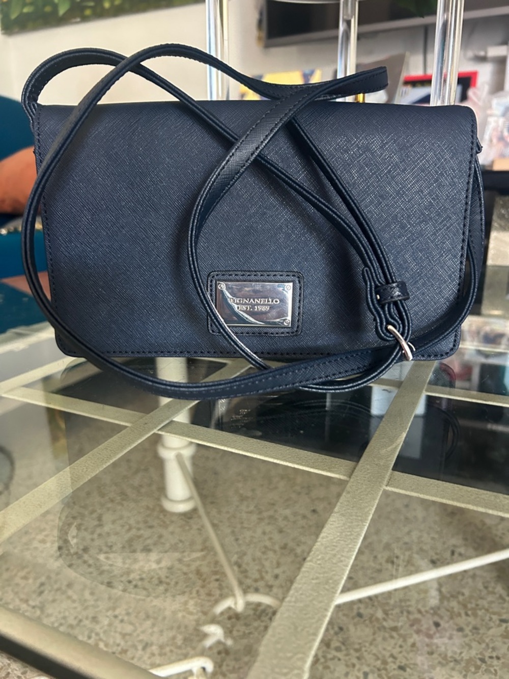 Tignanello Navy Crossbody Bag